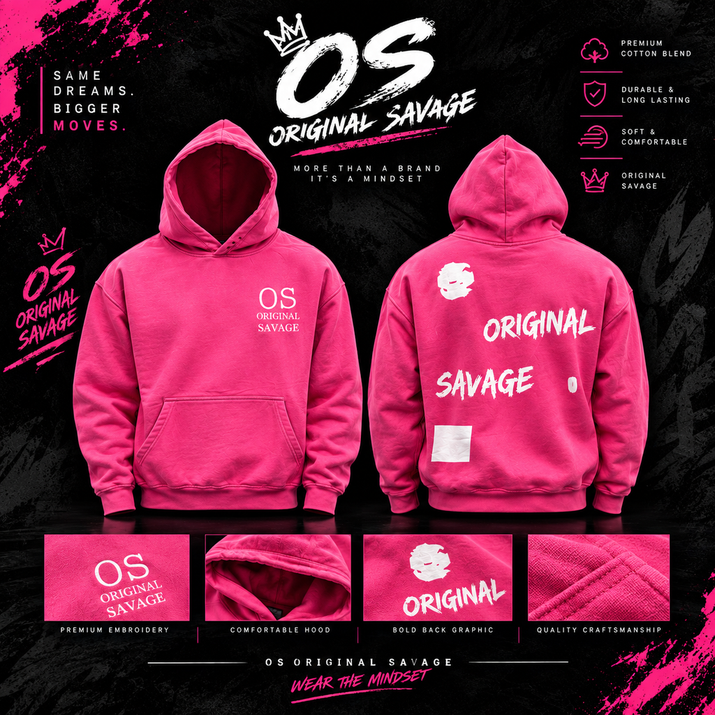 OSORIGINALSAVAGE™ — PINK 1 OF 1 Heavyweight Hoodie
